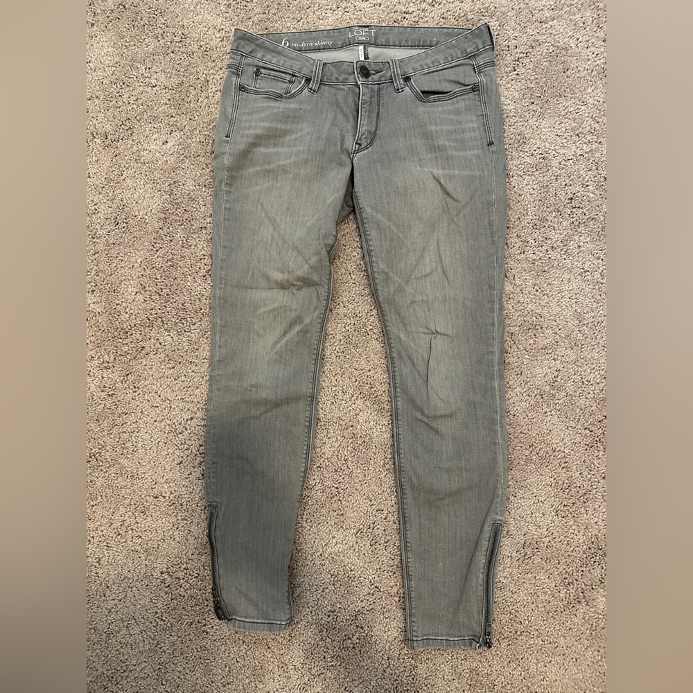 Gray jeans